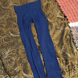 Stella McCarthy adidas blue leggings